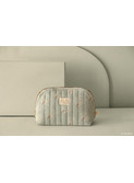 Holiday vanity case small - white gatsby/antique green