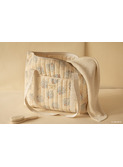 Paris maternity bag - blue gatsby/cream