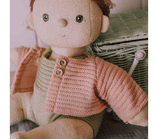 Dinkum Dolls Single Cardigan - rose - Olli Ella