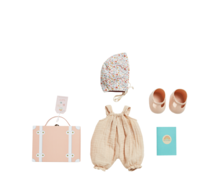 Dinkum doll travel togs - blush - Olli Ella