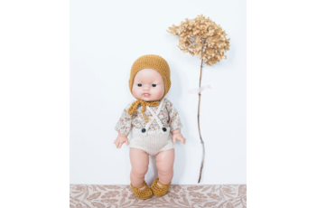 Minikane stijlvolle poppenkleertjes en poppenmandjes
