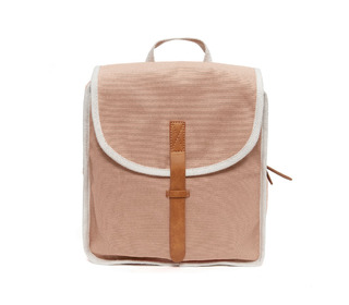 Recycled cotton backpack - dawn rose - Petit Monkey