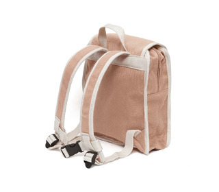 Recycled cotton backpack - dawn rose - Petit Monkey