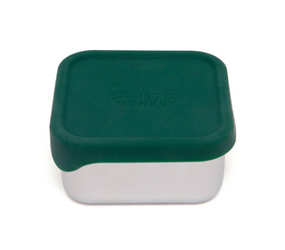 Stainless steel lunchbox Mae - pine green - Petit Monkey
