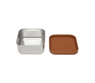 Stainless steel lunchbox Mae - baked clay - Petit Monkey