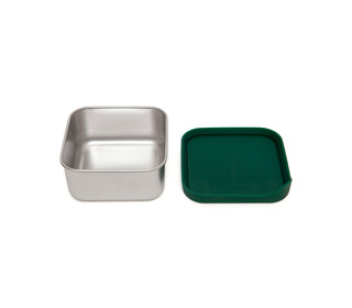 Stainless steel lunchbox Mae - pine green - Petit Monkey