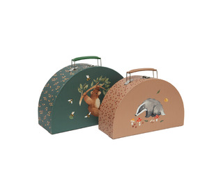 Suitcase set a day in the woods - set of 2 - Petit Monkey