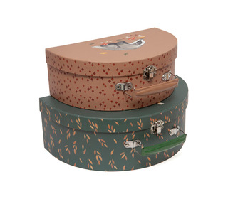 Suitcase set a day in the woods - set of 2 - Petit Monkey