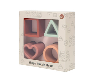 Shape puzzle - heart 0 yrs+ - Petit Monkey