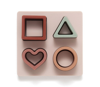 Shape puzzle - heart 0 yrs+ - Petit Monkey
