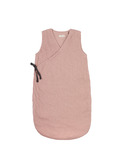 Cross-over summer sleeping bag - vintage blush 6-24m