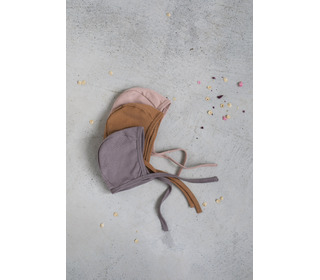 Baby bonnet - heather - Phil & Phae
