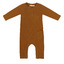 Rib henley jumpsuit l/s - golden olive - Phil & Phae