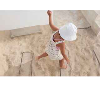 Combinaison en jersey rayé - sculpture - Play up