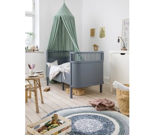 The Sebra bed, baby & jr., Forest lake blue - Sebra