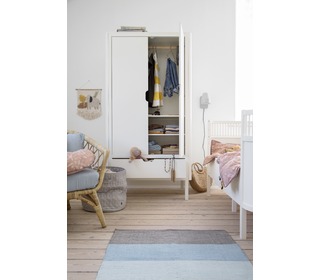 The Sebra Wardrobe, double door, white - Sebra