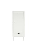 The Sebra Wardrobe, single door, white 