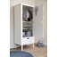 The Sebra Wardrobe, single door, white  - Sebra