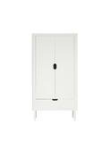 The Sebra Wardrobe, double door, white