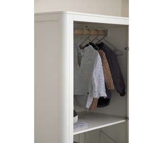 The Sebra Wardrobe, double door, white - Sebra