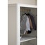 The Sebra Wardrobe, single door, white  - Sebra