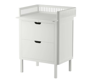 Sebra changing unit, drawers, Classic white - Sebra
