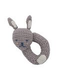 Crochet rattle Bluebell the Bunny - morning cloud