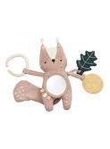 Activity toy, Zappy the squirrel - misty rose