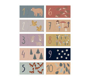 Counting puzzle, 1-10 - nightfall - Sebra