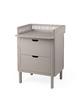 Sebra changing unit, drawers - jetty beige