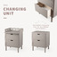 Sebra changing unit, drawers - jetty beige - Sebra