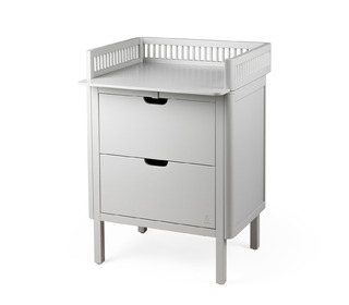 Sebra changing unit, drawers - stone grey - Sebra Sebra changing unit, drawers - stone grey - Sebra