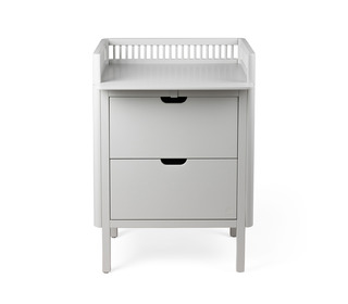 Sebra changing unit, drawers - stone grey - Sebra Sebra changing unit, drawers - stone grey - Sebra