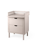 Sebra changing unit, drawers - birch bark rose