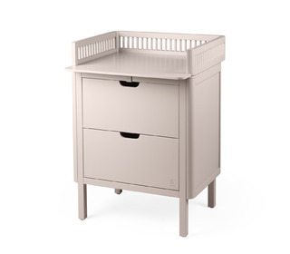 Sebra changing unit, drawers - birch bark rose - Sebra