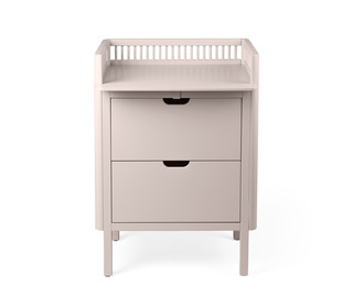 Sebra changing unit, drawers - birch bark rose - Sebra