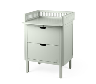 Sebra changing unit, drawers - mist green - Sebra
