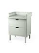 Sebra changing unit, drawers - mist green