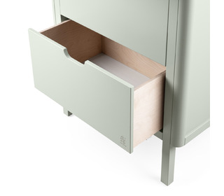 Sebra changing unit, drawers - mist green - Sebra