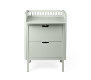 Sebra changing unit, drawers - mist green - Sebra