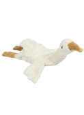 Cuddly animal goose small - white