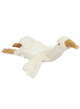 Cuddly animal goose small - white