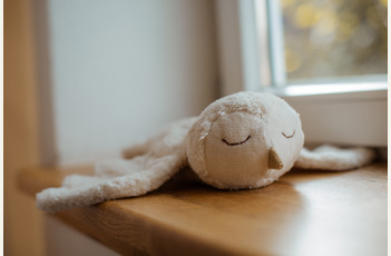 Senger Naturwelt • Cuddly animal owl small - white • handgemaakte duurzame knuffels van ecologische materialen