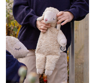 Cuddly animal sheep small - linen - Senger Naturwelt