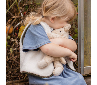 Cuddly animal bear small - linen - Senger Naturwelt