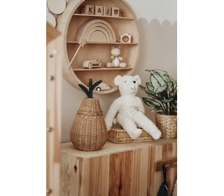 Floppy animal bear, small - white - Senger Naturwelt