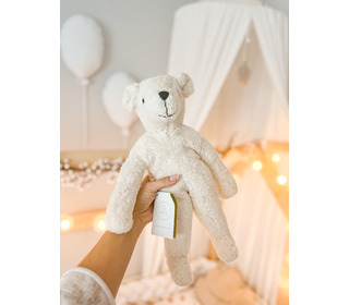 Floppy animal bear, small - white - Senger Naturwelt