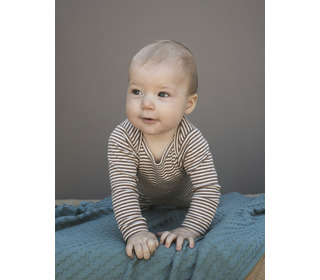 Baby body stripe - acorn/offwhite - Serendipity Organics Baby body stripe - acorn/offwhite - Serendipity Organics