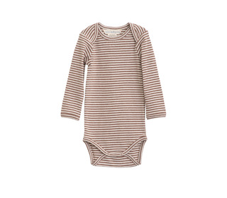 Baby body stripe - acorn/offwhite - Serendipity Organics Baby body stripe - acorn/offwhite - Serendipity Organics