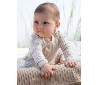 Baby body stripe - oat/offwhite - Serendipity Organics Baby body stripe - oat/offwhite - Serendipity Organics